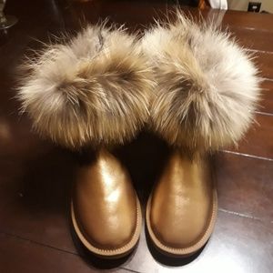 REAL FUR SHEEPSKIN BOOTS